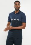 Polo Mens Colour Block Logo Short Sleeve Golfer - Mid Blue