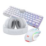 Redragon 3IN1 Rgb Gaming Combo Keyboard Mouse Headset White