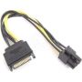 Sata Male 15 Pin To 6 Pin Power Cable