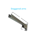 Cantilever Arms Half Double Arm 254 Series - Variants Lengths - 1050MM