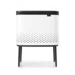 Bo Laundry Bin 60LITRE White Matt Black - Matt Black