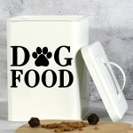 1PC Creative Pvc Wall Sticker Dog Food Slogan Dog Paw Print Waterproof Self-adhesive Wall Sticker For Bedroom Entryway Living Ro