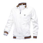 Jackets For Men Windbreaker Bomber Jacket For Spring & Autumn - Black