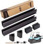 10L0L Golf Cart Windshield Mounting Kit For Club Car Ds & Precedent - Includes Windshield Sash & Bottom Clips 12.6" Retaining Cl