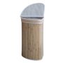 75LT Corner Bamboo Laundry Basket - Rustic Brown