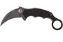 Fox Knives Kuku Hanuman Fighting Karambit Fixed Blade Knife 3" Black 636T