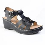 T-bar Comfort Wedge - Black - 8