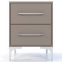 Bam Ny High Gloss Two Drawer Night Stand Congo