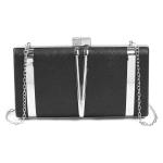 Black Glitter Clutch Bag