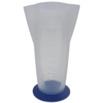 Measuring Cup Plastic Blue Rubber Base 250ML