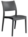 Verona Solid Chair Charcoal