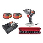 Tork Craft 20V Cordless Impact Wrench 450 Nm Kit With Socket Set TORKIT055