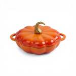26CM Cast Iron Pumpkin Saucepan Orange