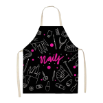 Pink & Black Glam Nails Apron