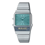 Casio Retro Vintage Silver With Blue Dial Unisex Watch AQ-800EC-2ADF