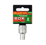 Tork Craft Socket 8X21.8MM 1 2" Dr Crv 12PT