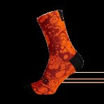 Sox Footwear- Neon Slide Orange Crew Socks