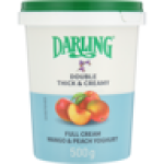 Thick & Creamy Mango & Peach Full Cream Yoghurt 500G