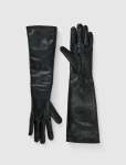 Madison Mid Length Pu Gloves - M-l Black