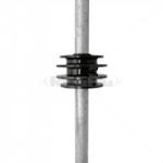 F pole - 6LINE Round Galv Bb