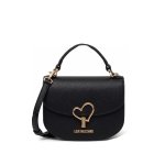 Love Clasp Crossbody Bag -black gold