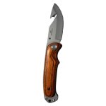 5 Folder Knife With Pakka Wood Matt Drop Blade