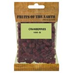 Fruits Of The Earth Cranberries 100G