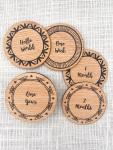Monthly Milestone Plaques - Aztec - Standard Plus I Am "name Of Baby" And Baby Stats