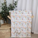 Fleece Blanket Watercolour Safari On The Road