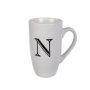 Mug - Household Accessories - Ceramic - Letter N Design - White - 3 Pack