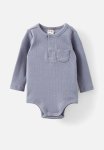 Cotton On The Long Sleeve Rib Pocket Bubbysuit - Steel