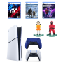 PS5 Slim Disc + 2 Cg + DS5 + Gran Turismo 7 Gow: Ragnarok & CRICKET26