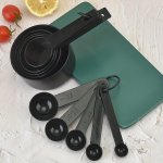 10PCS SET Measuring Cups And Measuring Spoons Set Multifunctional Plasitc Measuring Spoon Measuring Cup Graduated Measuring Spoo