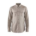 Mens Vik Travel Long Sleeve Shirt - Fog XXL