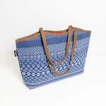 Shwe Shell Tote Bag - Blue Stripe