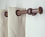 Curtain Rod Finial Inspire 35MM Diam Pebble Screw Dark Oak