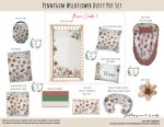 Cot Duvet Bedding Pennygum Wildflower Rusty Pot Set
