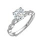 Cel Sta 925 Sterling Silver 1.00CT Moissanite Diamond Athena Ring