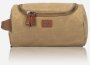 Brando Canvas Washbag Khaki