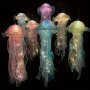1pc New LED Glowing Handheld Brilliant Jellyfish Light Colorful Ribbon Pearl Lace Flashing Light Room Decoration Light Field Decoration Prop Decoration Light
