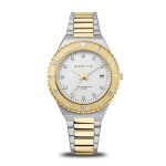 Classic Polished brushed Silver gold Women's Watch 18936-710