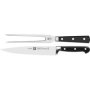 Zwilling Pro S Slicing Knife & Carving Fork 2 PC Set - Carving Fork And Carving Knife.