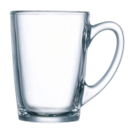 Clear Glass Mug New Morning Mug 320ML Set Of 6
