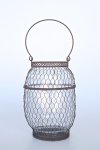 Wire Mesh Candle Holder 26X18CM