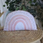 Shaped Pillow Rainbow Soft Rose