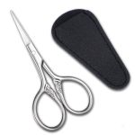 Small Scissors For Grooming Stainless Steel Small Scissors With Textured Handle 3.5INCH Multi-purpose Vintage Beauty Grooming Ki