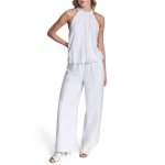 Halter Neck Blouse -white