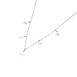 Silver Milky Way Star Pendant Necklace - Silver