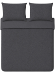Textured Double Bed Duvet Cover Set - 200 X 200 Cm Grey