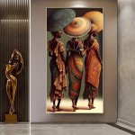 African Women Traditional Attire Canvas Print - High Definition Wall Art Poster For Living Room Bedroom - Home Decor Canvas Pain